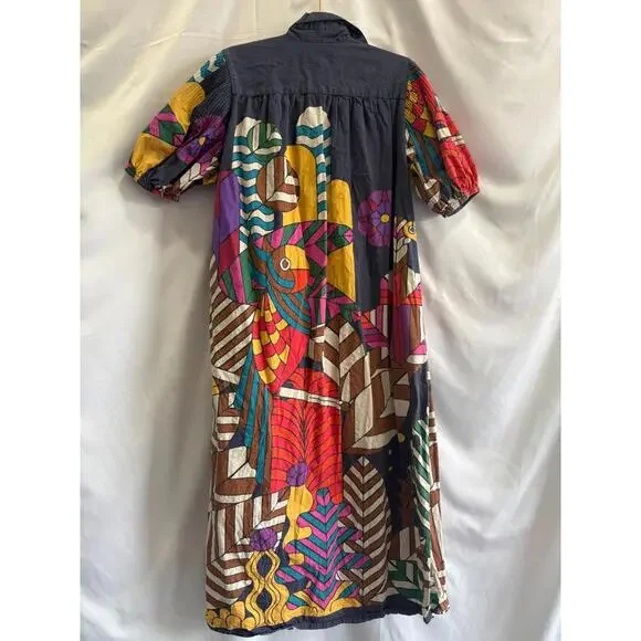 CAROLINA K Valerie Pleated Kaftan Size M Multicolor